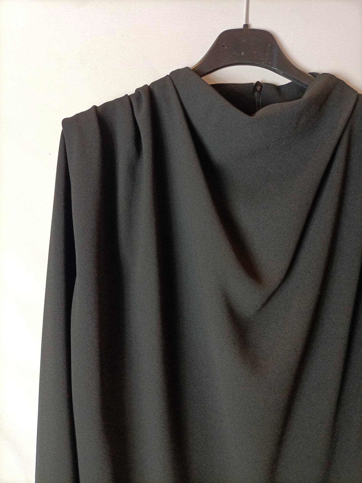 ZARA. Black draped effect blouse. T.S.