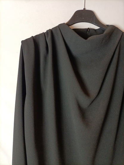 ZARA. Black draped effect blouse. T.S.