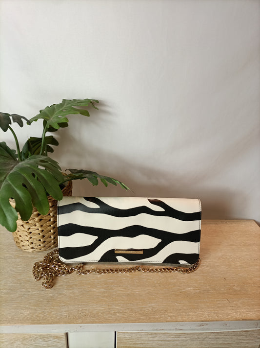 MARTINELLI. Black and white chain bag.