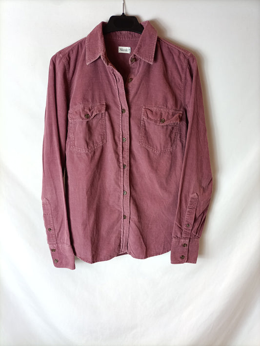 NICOLI.camisa pana rosa T.s