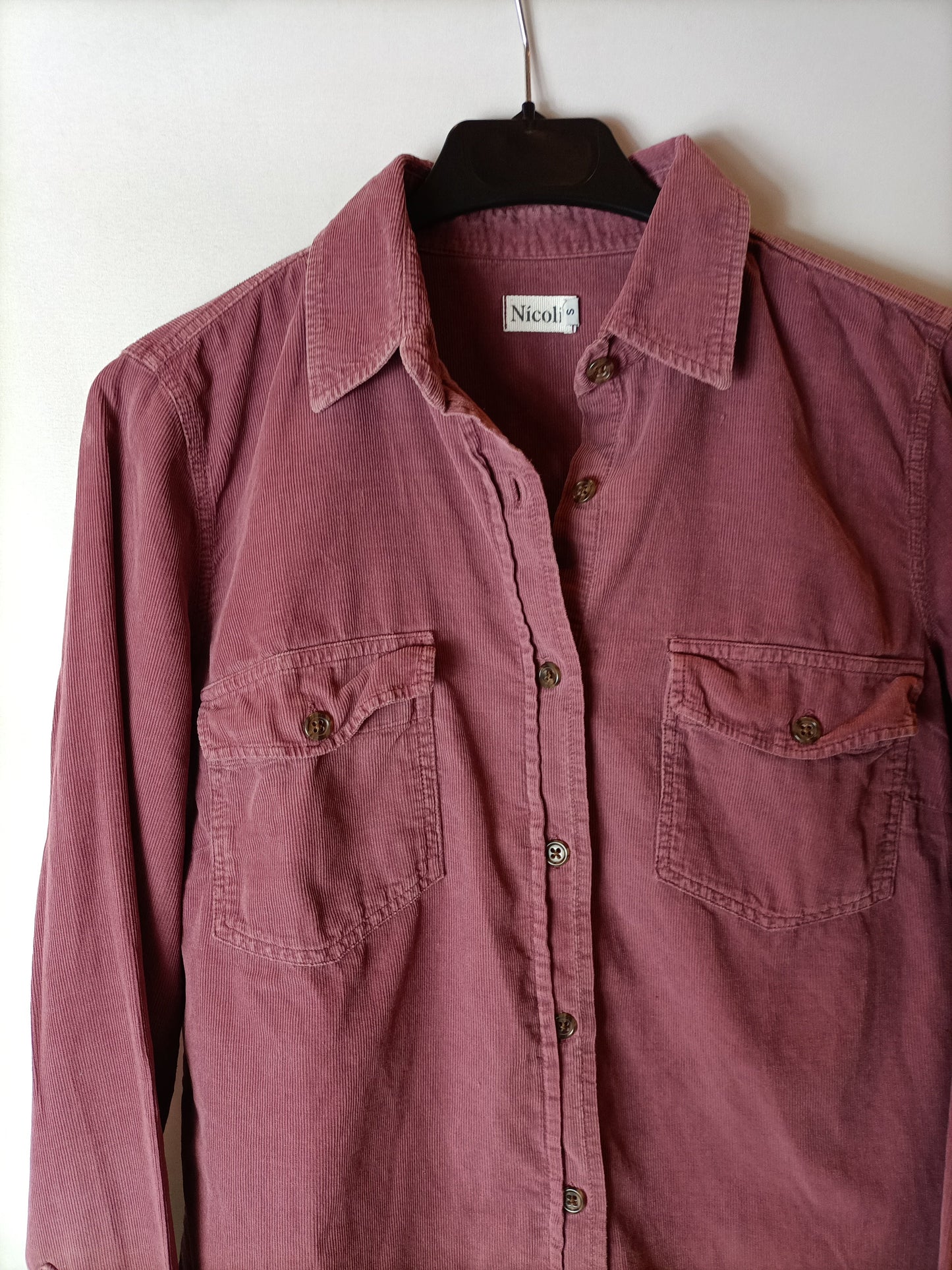 NICOLI.camisa pana rosa T.s