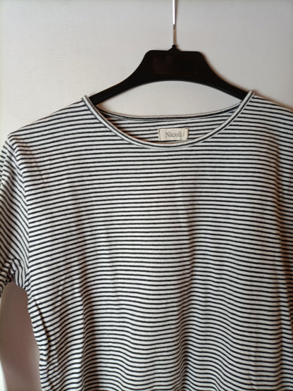 NICOLI. Camiseta crop rayas T.s