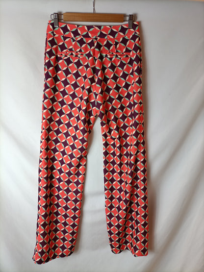 ERRE. Flowy printed trousers size 38
