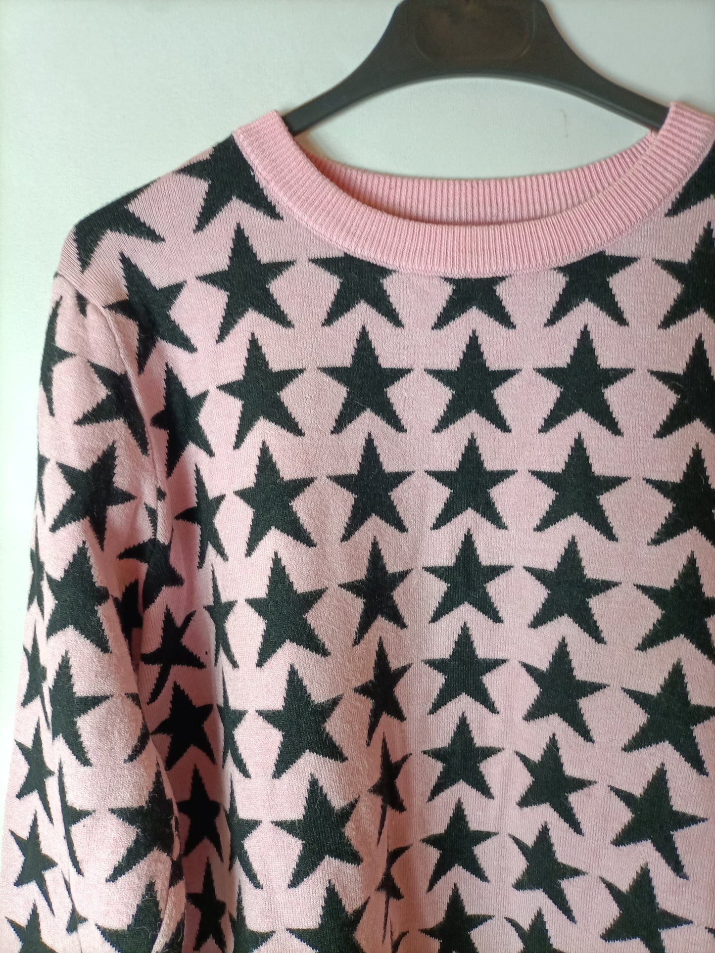 MINUETO. Pink Ts star sweater