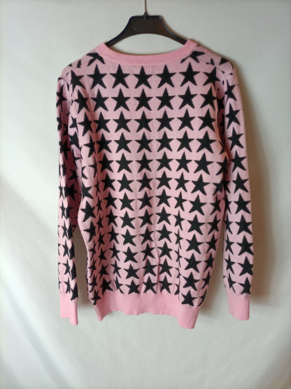 MINUETO. Pink Ts star sweater