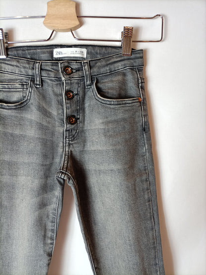 ZARA KIDS. Flared gray trousers, size 8 years