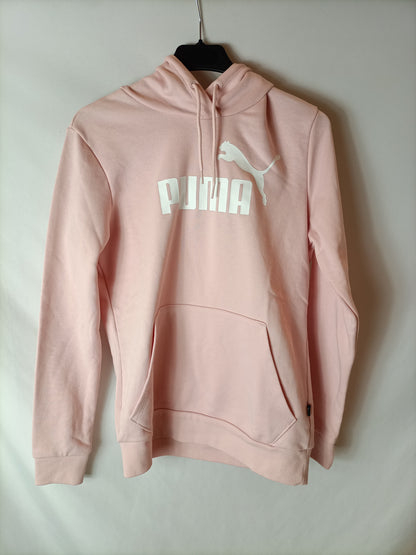 PUMA. Sudadera rosa capucha. T S