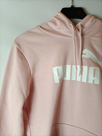 PUMA. Sudadera rosa capucha. T S