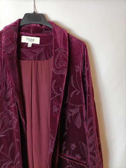 INTROPIA. kimono burdeos terciopelo T.xs/s