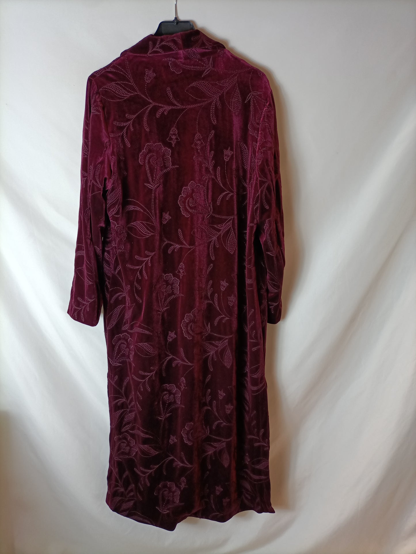 INTROPIA. kimono burdeos terciopelo T.xs/s