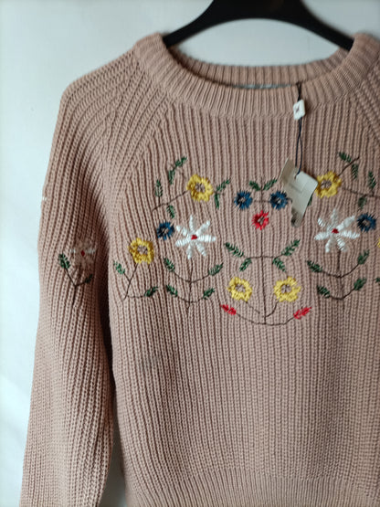 J. HELEN. jersey rosa flores T.u(s) TARA