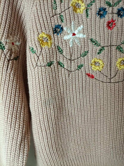 J. HELEN. jersey rosa flores T.u(s) TARA