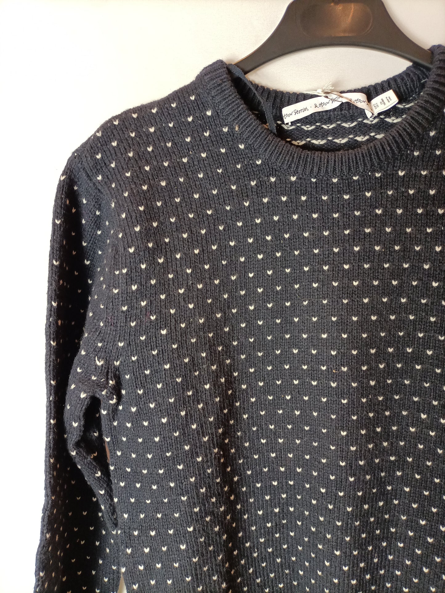 &amp;OTHER STORIES. Blue and white Ts sweater