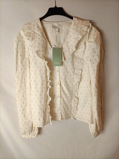 INTROPIA. White Ts thread blouse