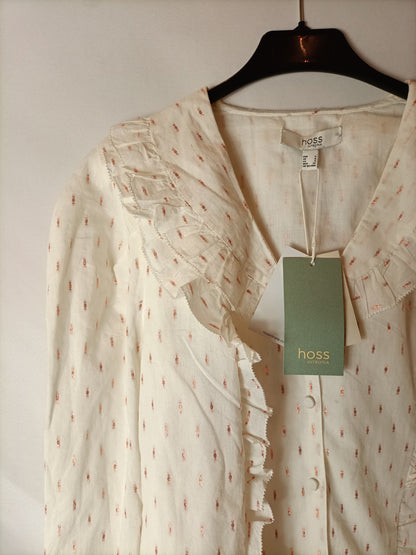 INTROPIA. White Ts thread blouse