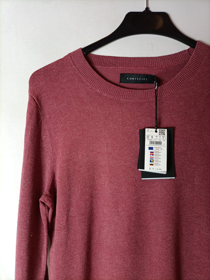 CORTEFIEL. Jersey rosa oscuro T.s
