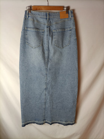 SLOWLOVE. Falda larga denim T.u(38)