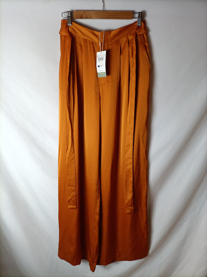 INTROPIA. Pantalón fluido naranjas T.s