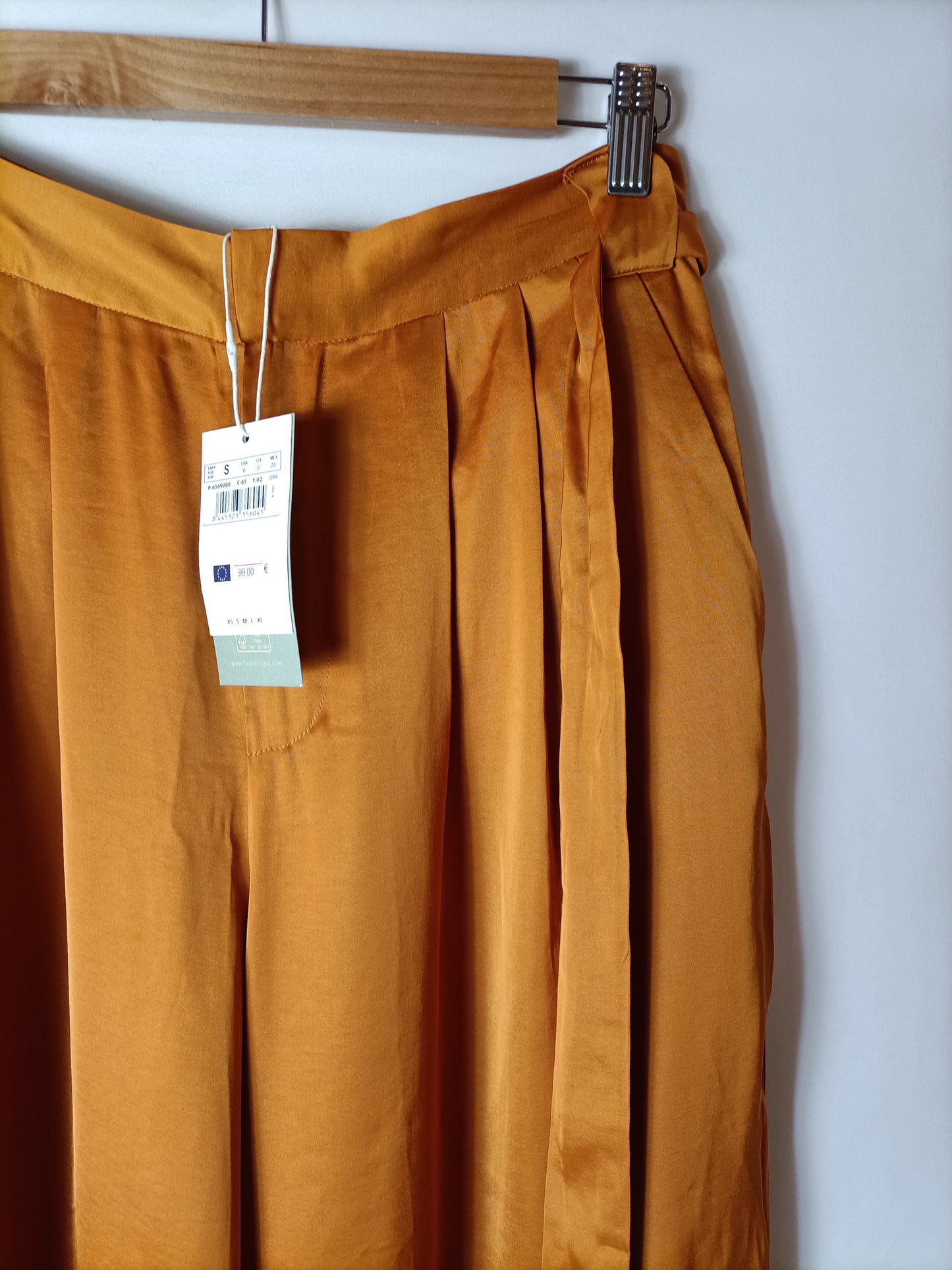 INTROPIA. Pantalón fluido naranjas T.s