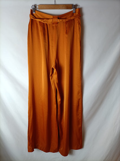 INTROPIA. Pantalón fluido naranjas T.s