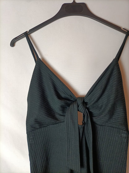 EASY WEAR. Vestido midi negro T.s