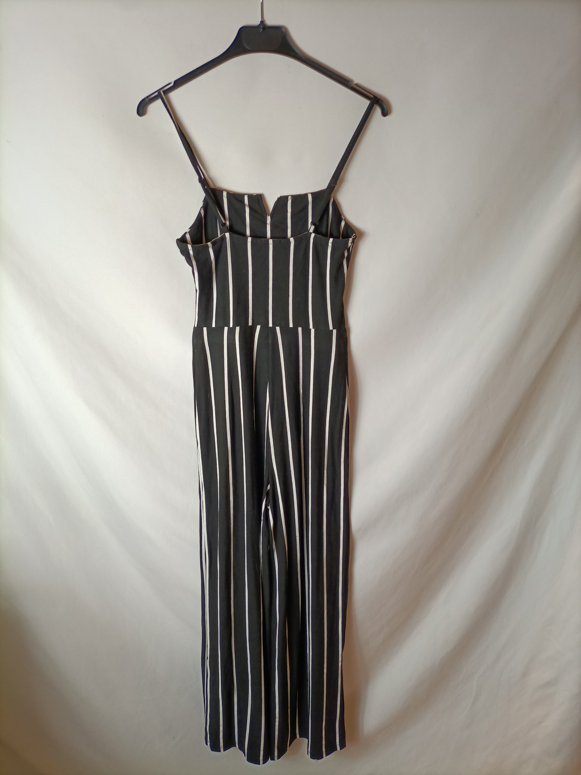 Black striped jumpsuit – Hibuy market - Main Image