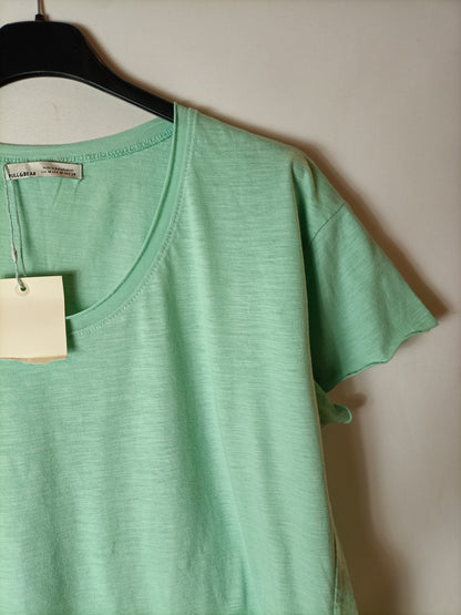 PULL&BEAR. Camiseta verde agua T.m