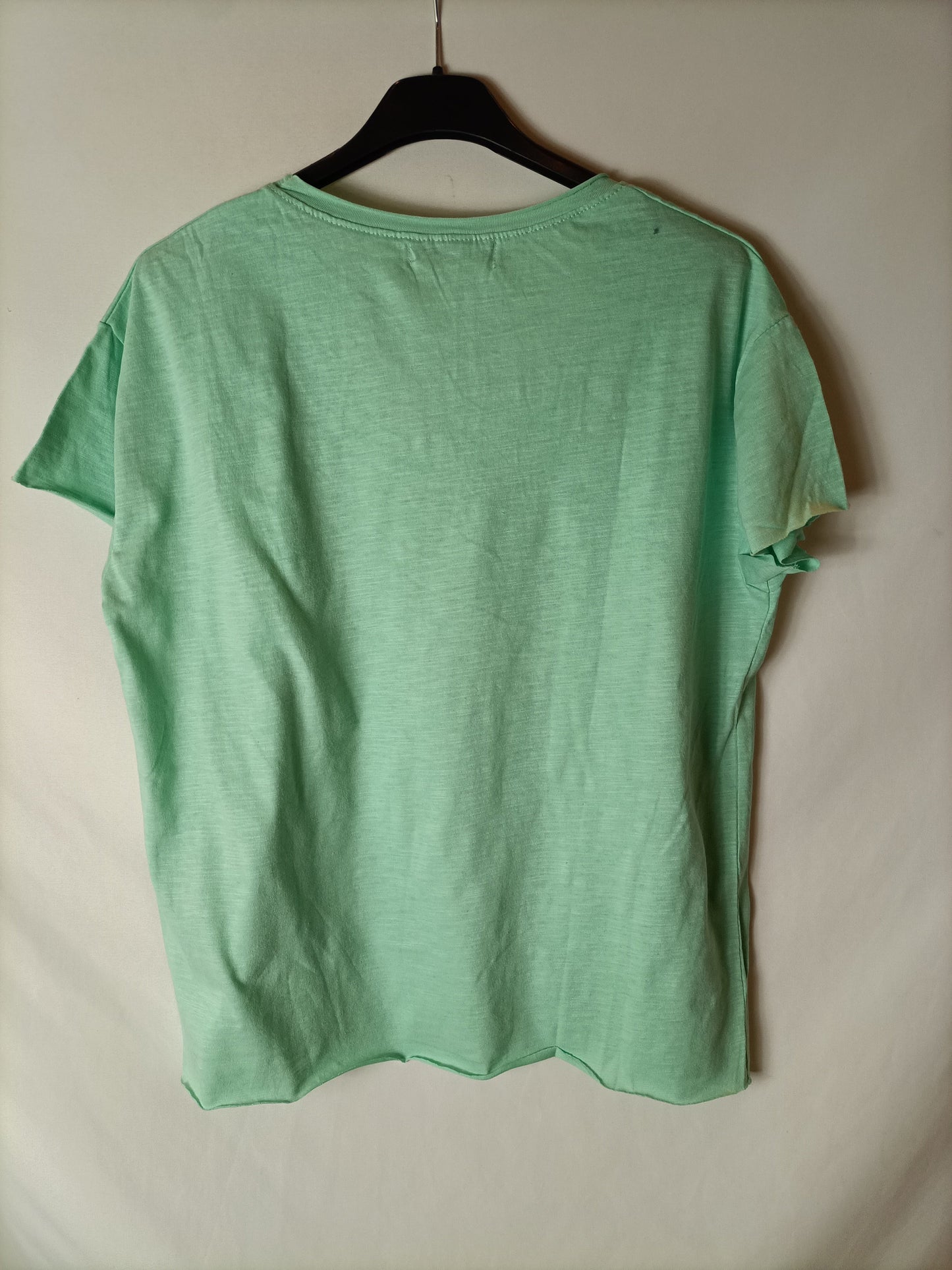 PULL&BEAR. Camiseta verde agua T.m