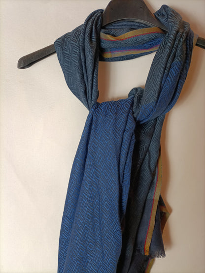 COFINEX. Blue-toned scarf