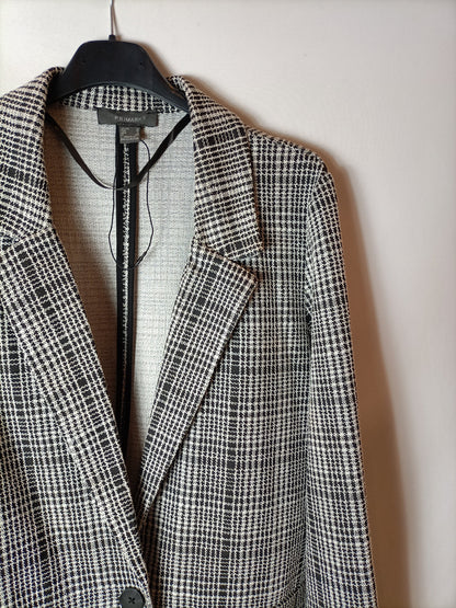 PRIMARK. Checked stretch blazer, size 38