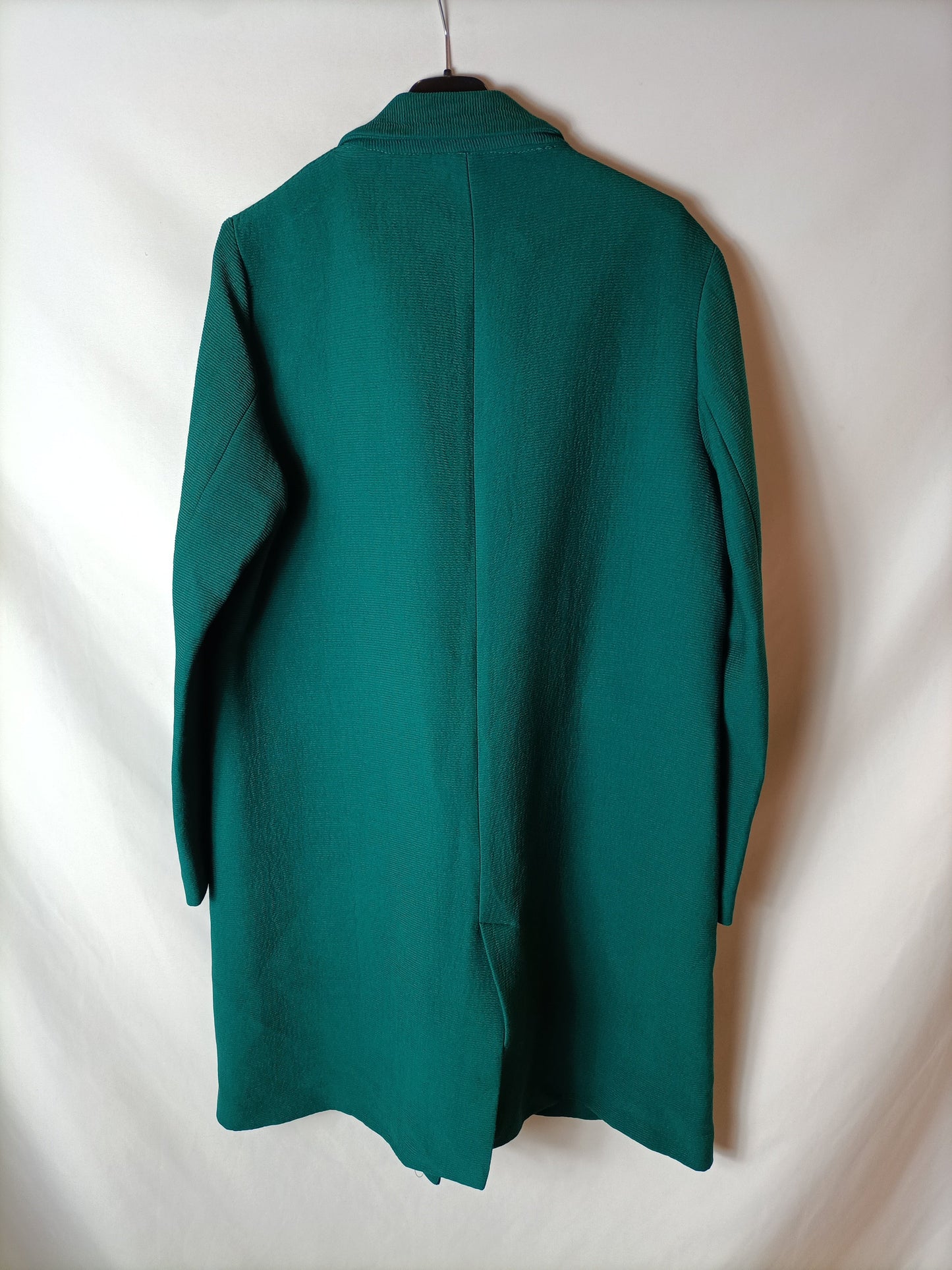 ZARA. Green double-breasted coat TL