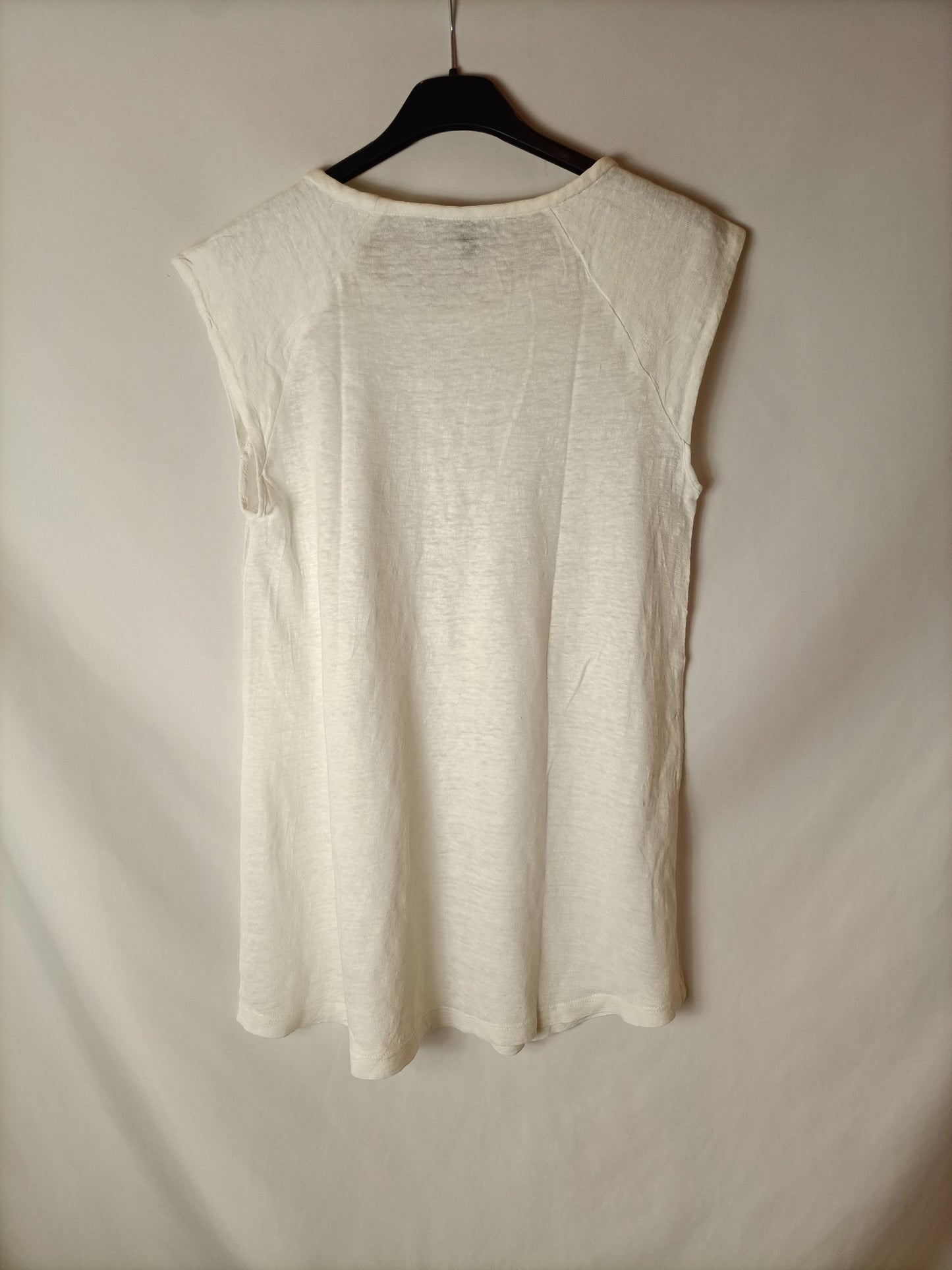 MASSIMO DUTTI. camiseta blanca T.s