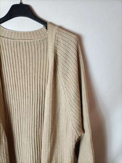 OTRAS. Cárdigan largo canalé . T U