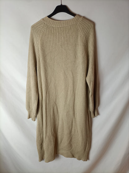 OTRAS. Cárdigan largo canalé . T U