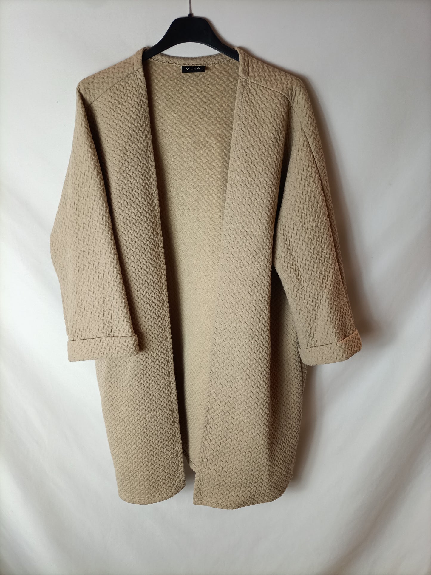 VILA. Chaqueta textura oversized. T M