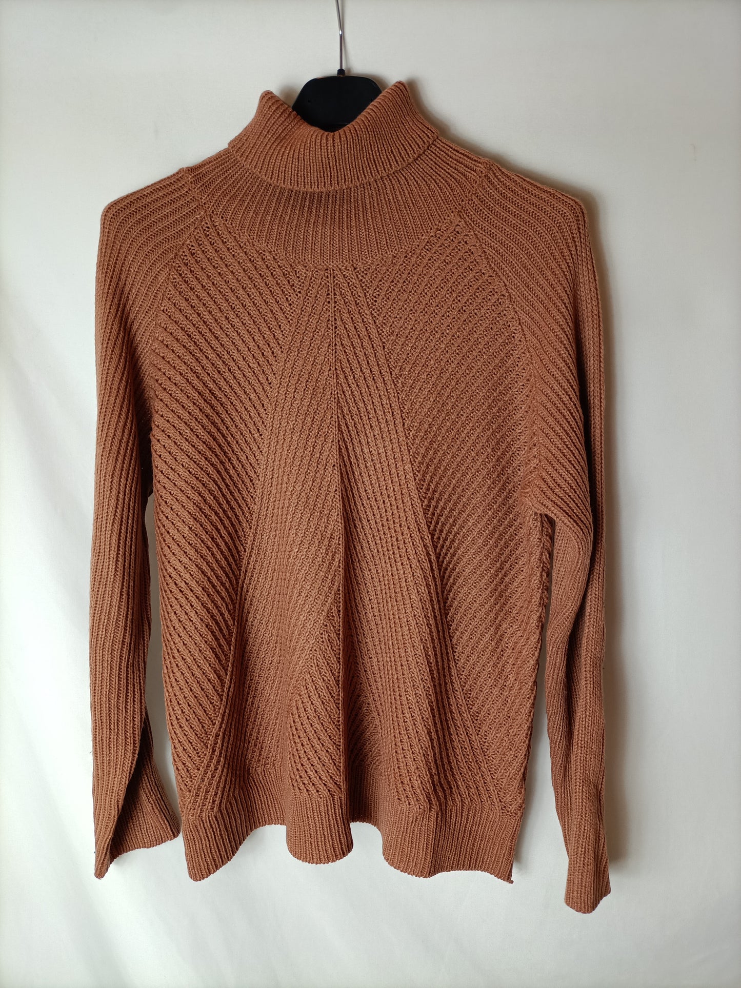 OTHER. Total look: brown knit skirt and sweater. TS