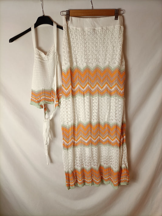 LILY ROSE. Crochet top and skirt total look. TS