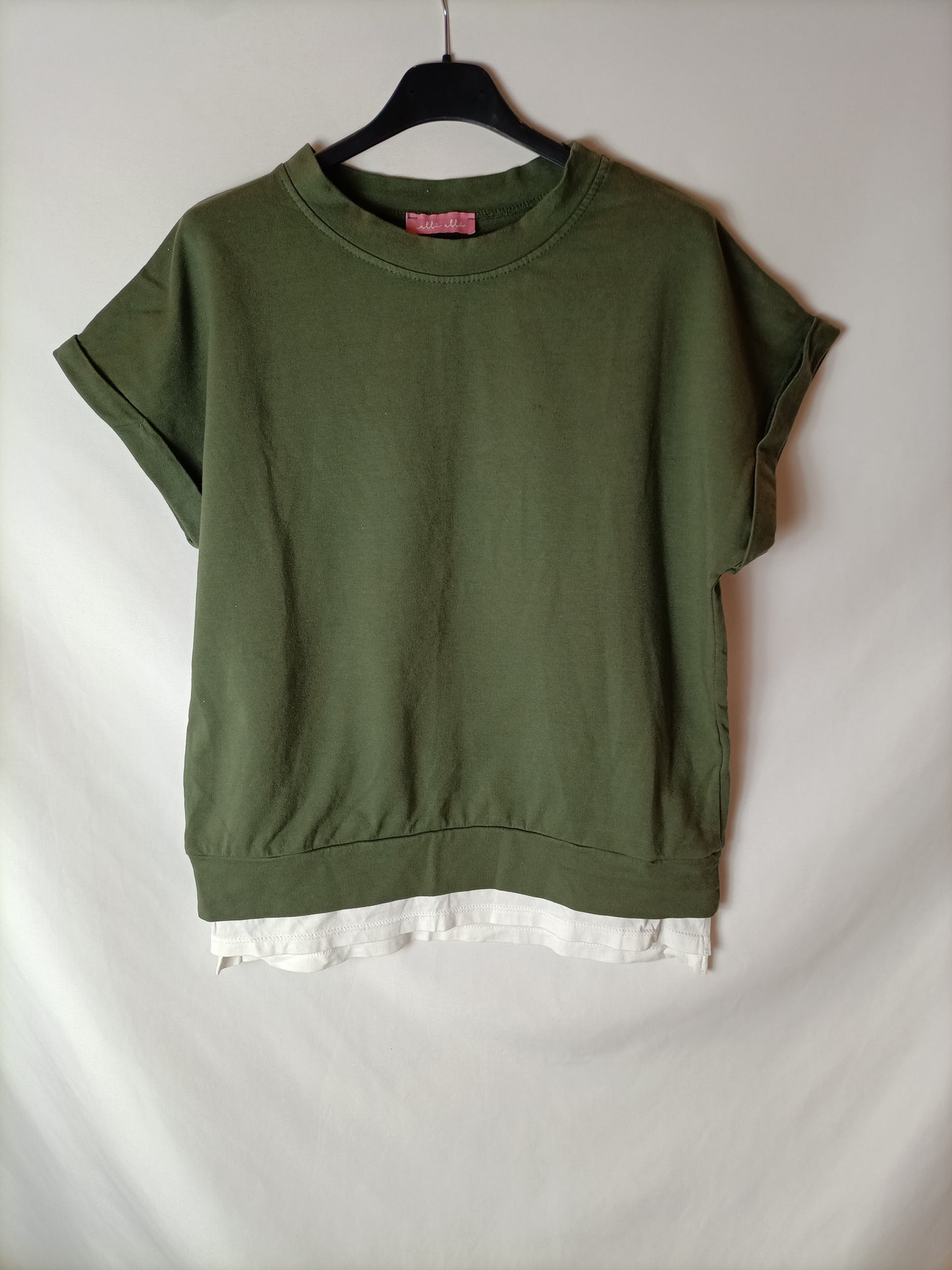 THERE THERE. Two-tone t-shirt. TS/M