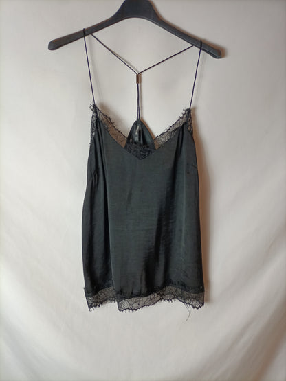 STARDIVARIUS. Black lingerie top. TM
