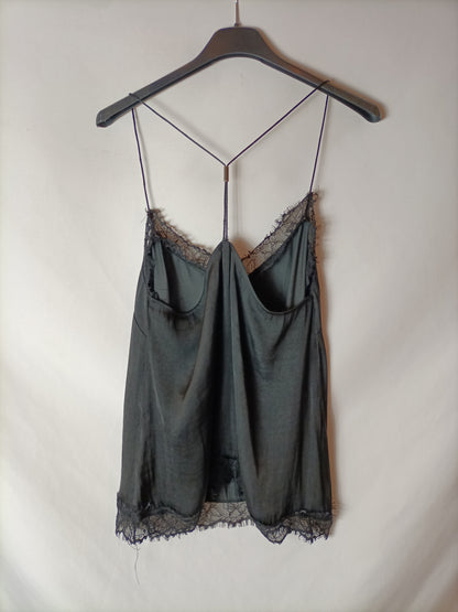 STARDIVARIUS. Black lingerie top. TM