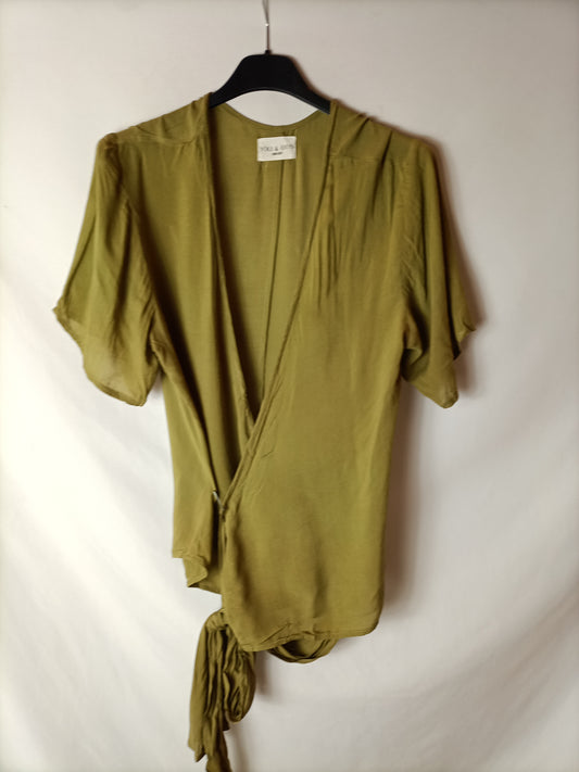 YOLI&amp;OTIS. Green wrap tops Your(s)
