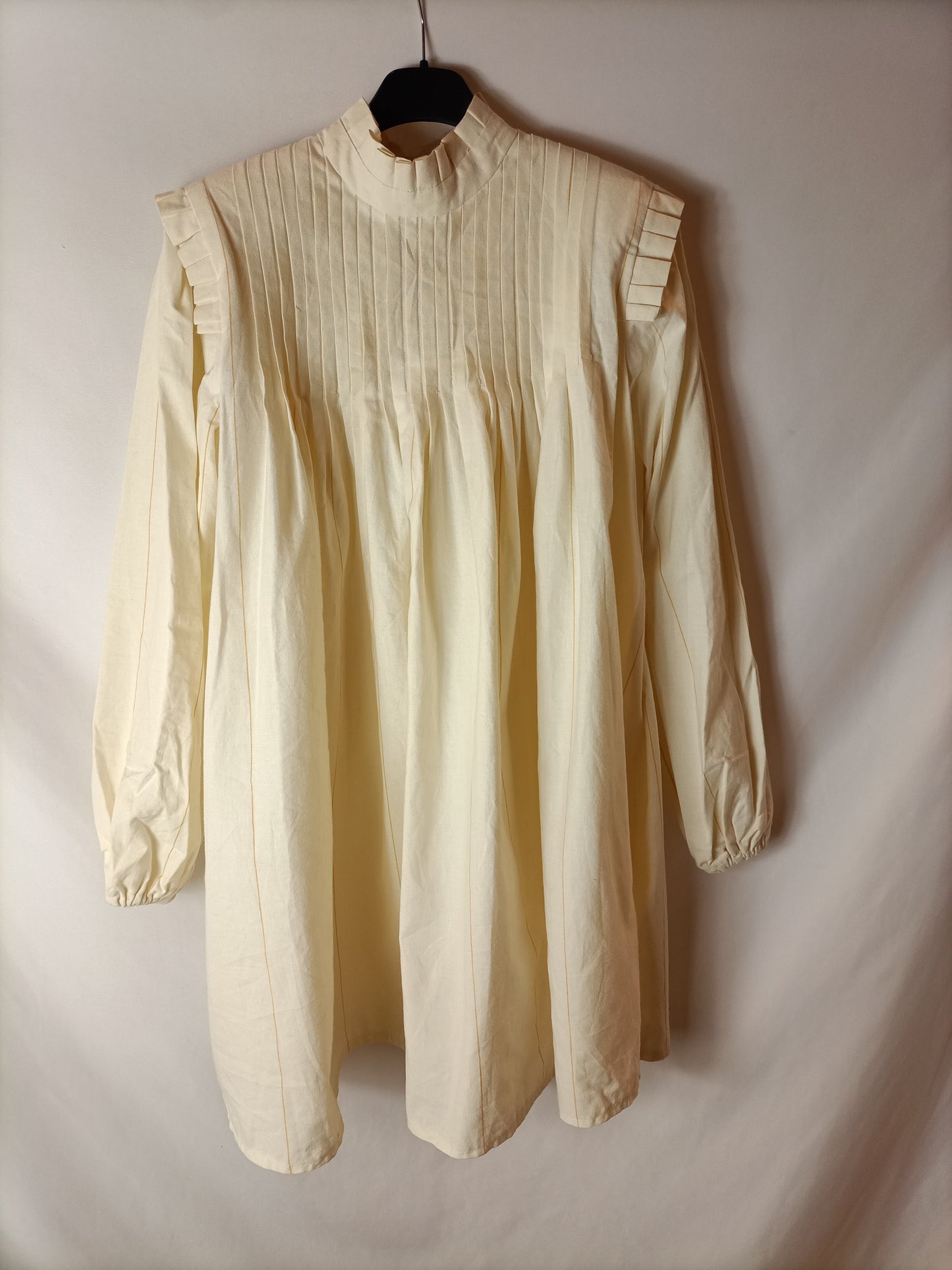 FREDDA. Beige striped dress Your(s)