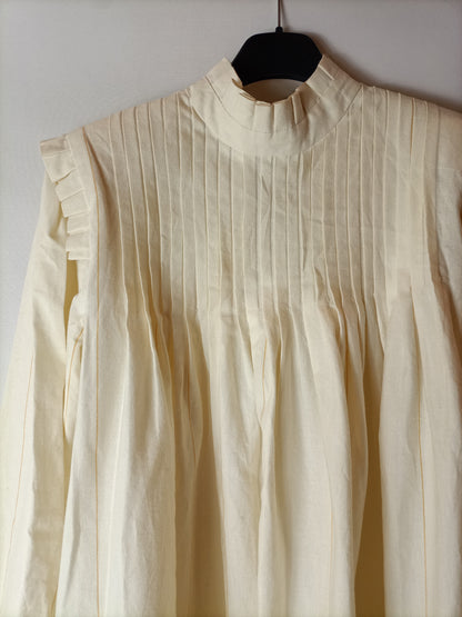 FREDDA. Beige striped dress Your(s)