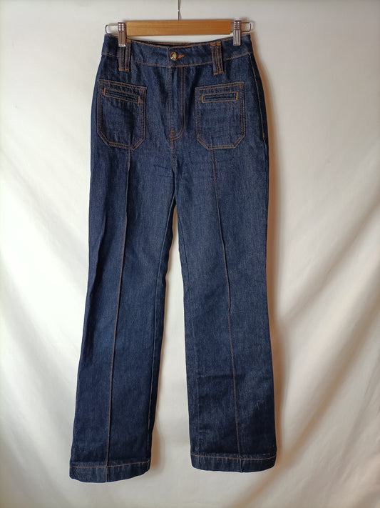 SEZANE. Wide-leg jeans, size 36