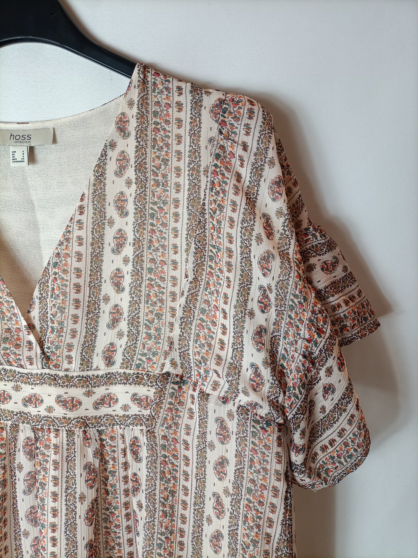 INTROPIA. Vestido largo flores T.s