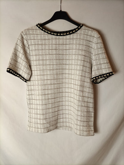 ZARA, Pearl textured top. TM