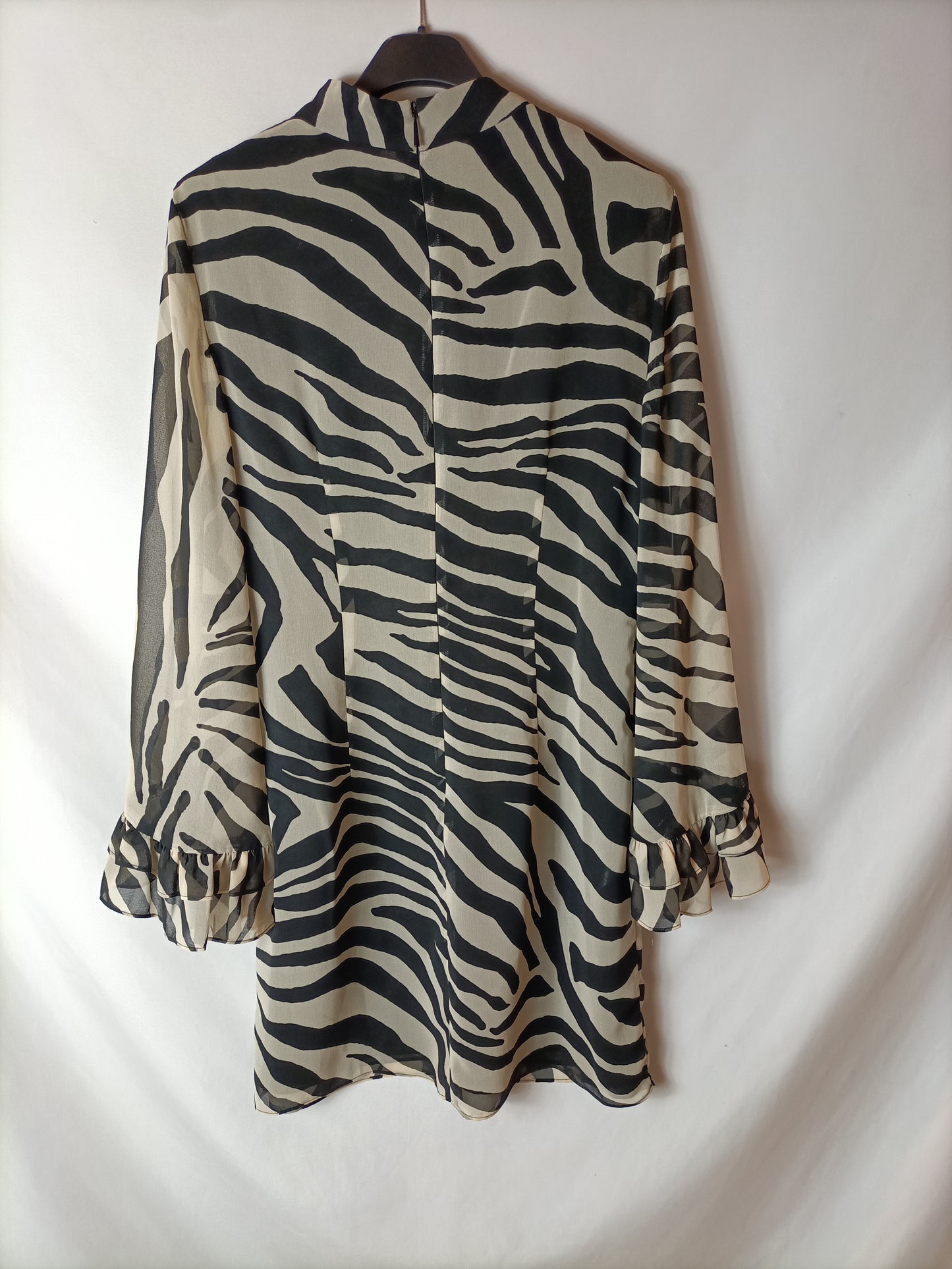 MANGO. Printed chiffon dress. TS