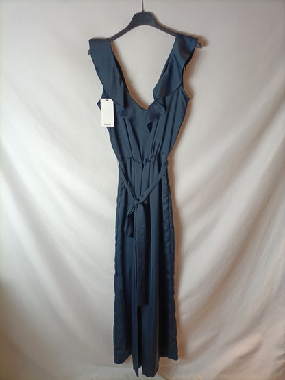 MANGO. Blue palazzo jumpsuit T.xs