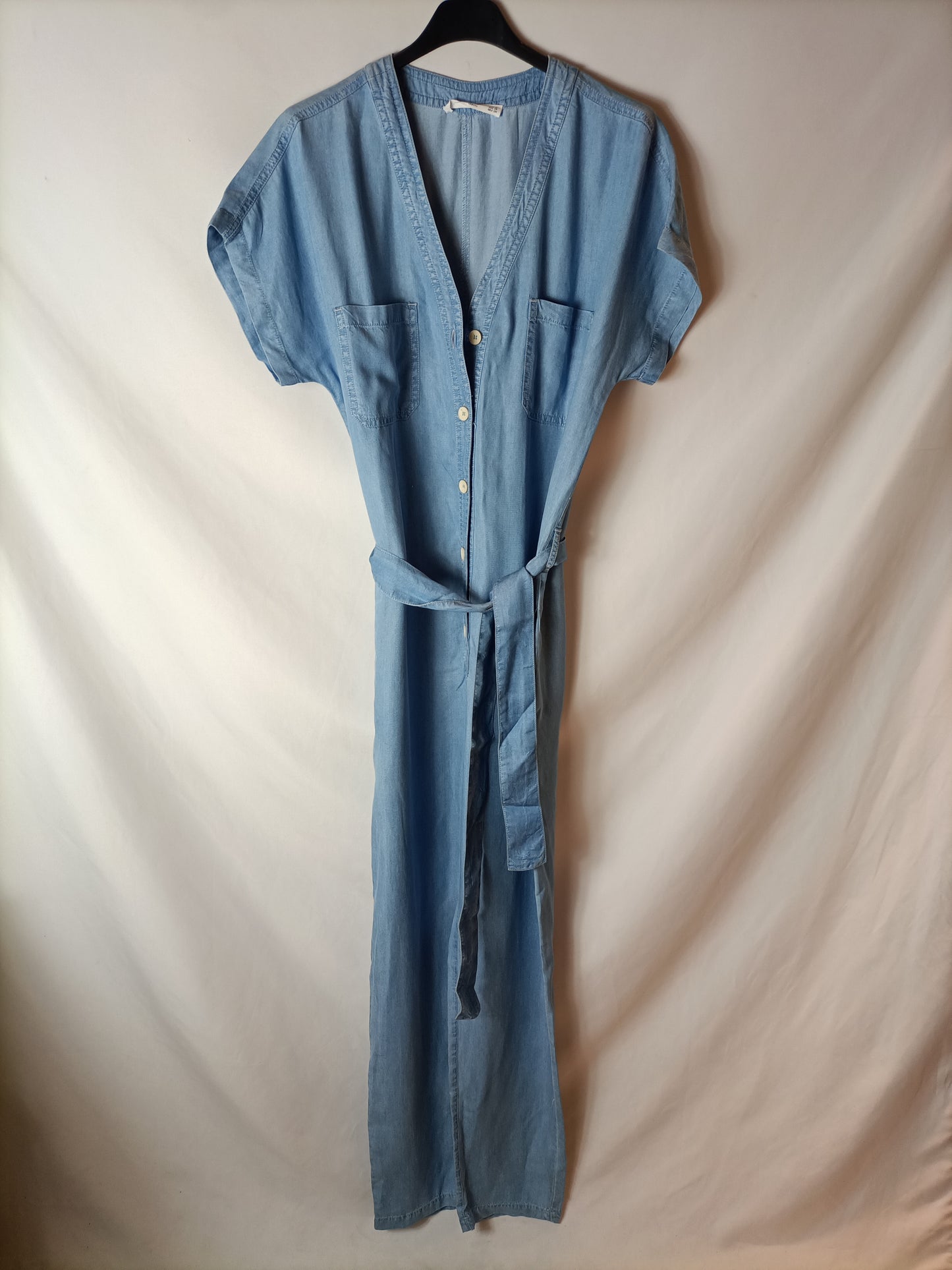 MANGO. Mono denim fluido T.s