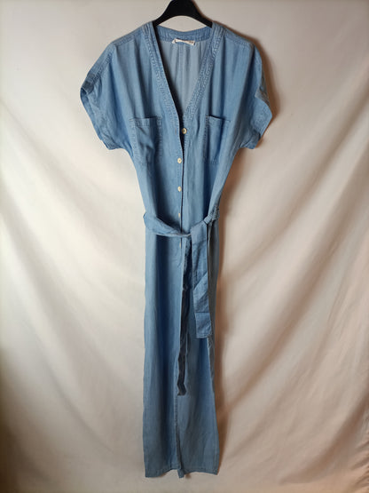 MANGO. Mono denim fluido T.s